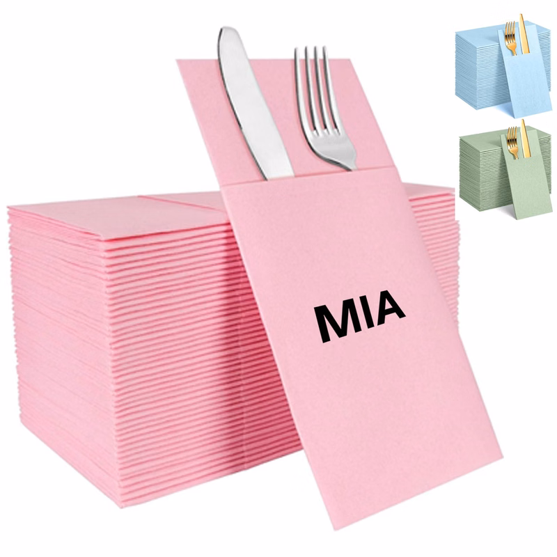 50 Pack Custom Linen-Feel Paper Napkins