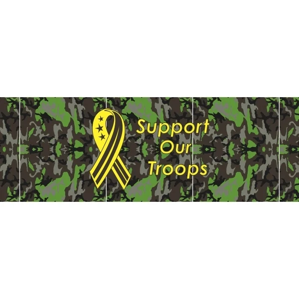 Support Our Troops Static Cling - Camouflage 1