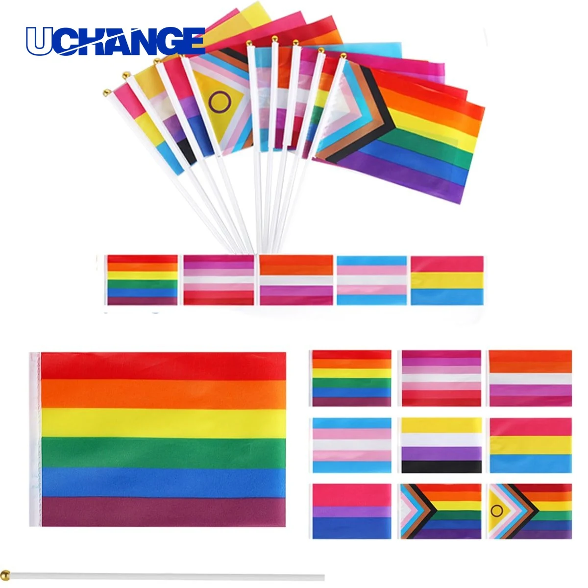 Rainbow Outdoor Flag for Garden Display 1