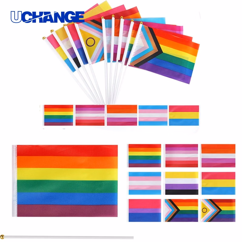 Rainbow Outdoor Flag for Garden Display