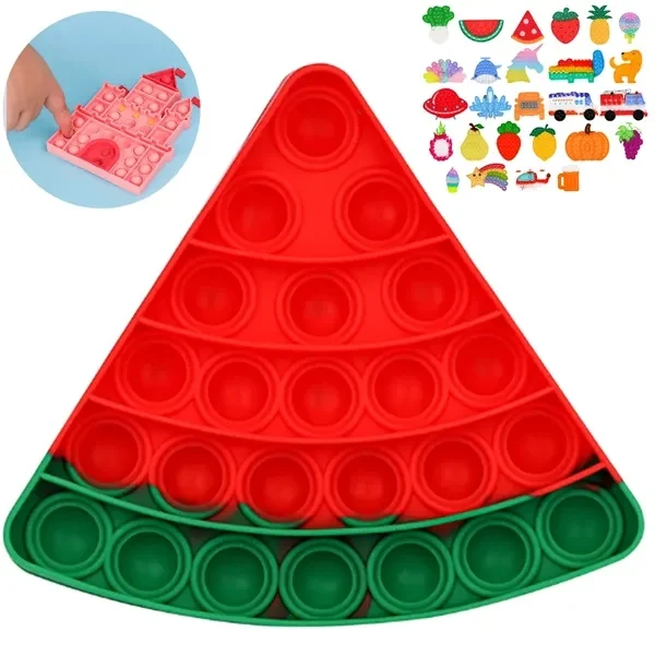 Custom Assorted Shape Pop Bubble Fidget Toy Collection — Stress Relief Promo 1