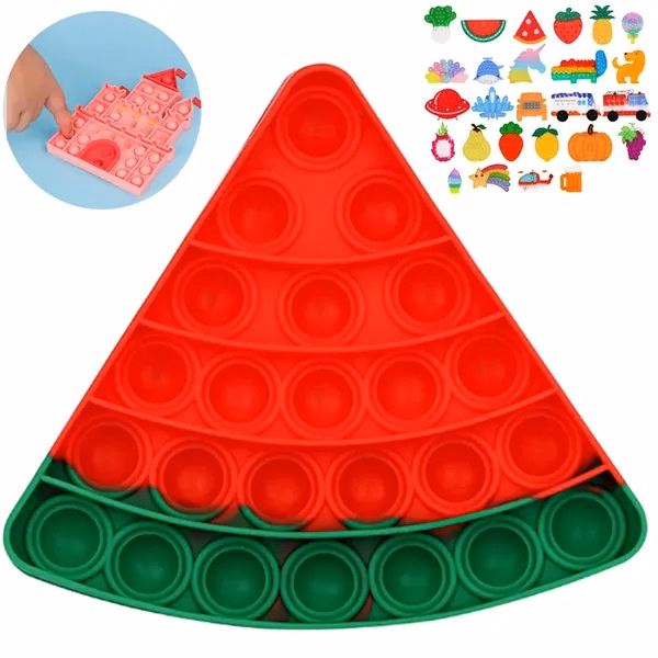 Custom Assorted Shape Pop Bubble Fidget Toy Collection — Stress Relief Promo