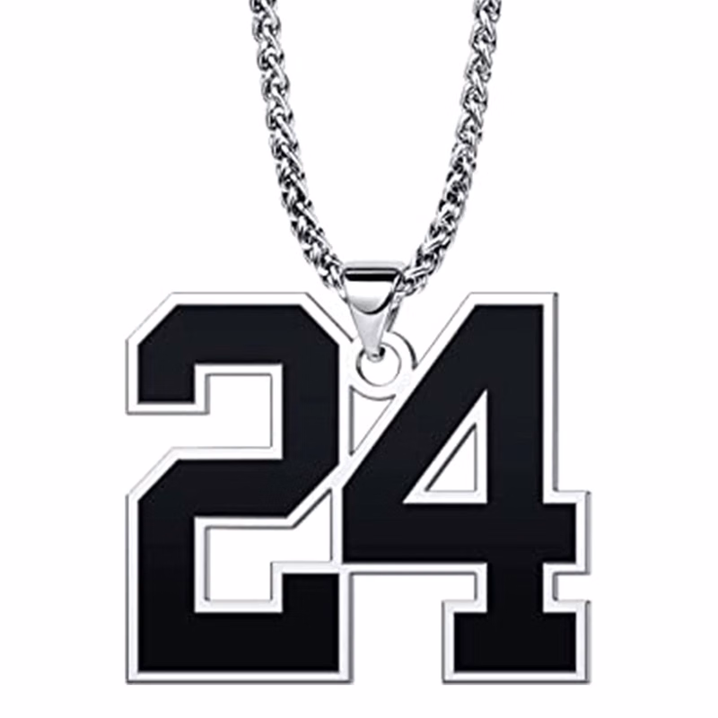 European And American Street Sports Number Pendant
