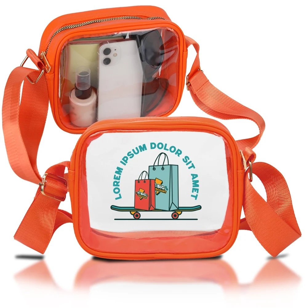 Transparent Stadium Approved PVC Crossbody Bag 1