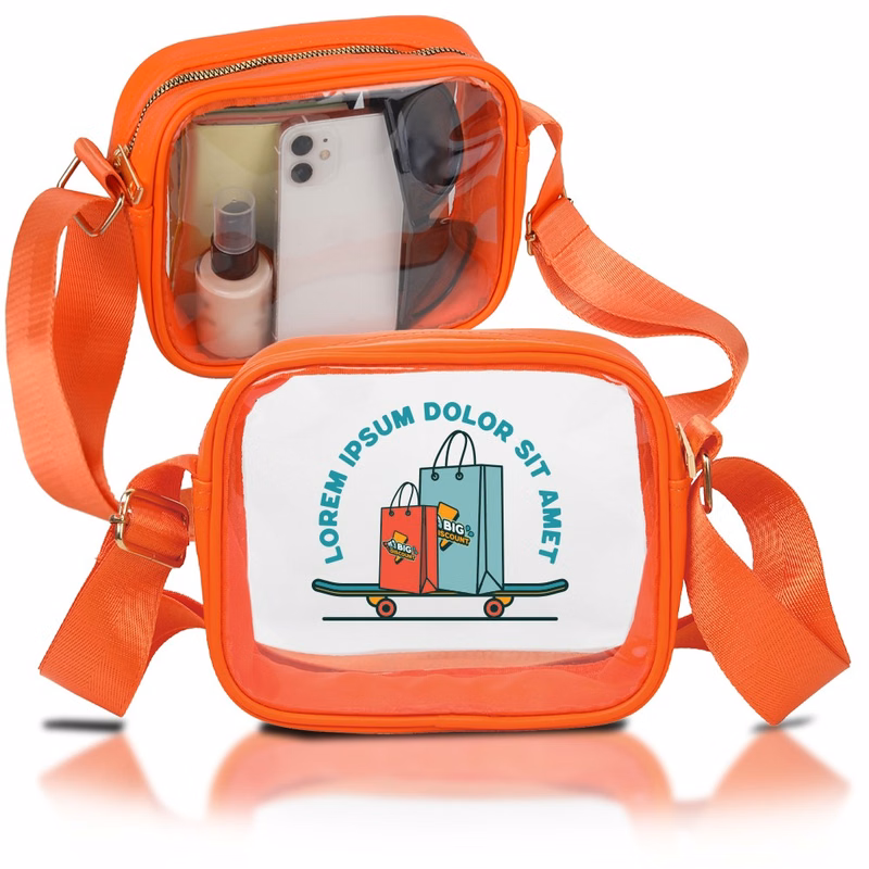 Transparent Stadium Approved PVC Crossbody Bag
