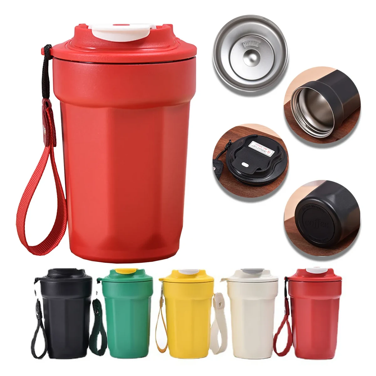 Portable Stainless Steel Octagonal Coffee Cup 1