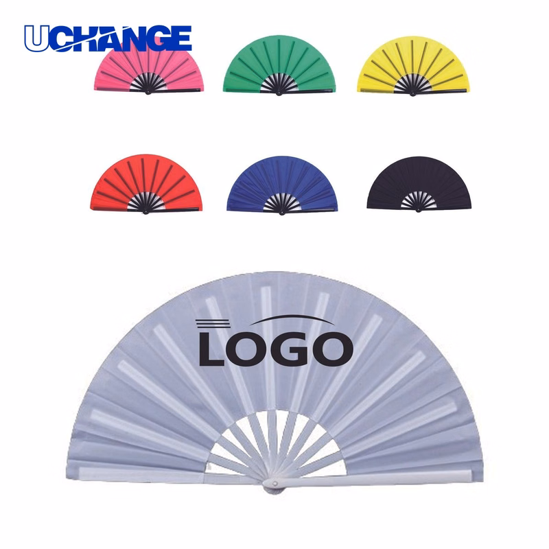 Stylish Full Color Folding Plastic Kung Fu Fan