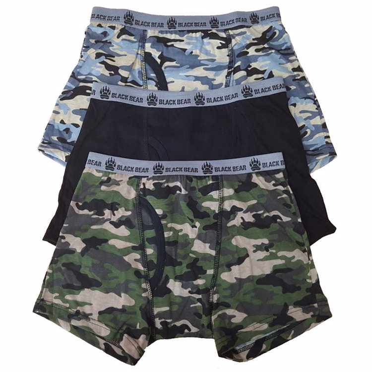 Boys' Knit Boxer Briefs - Medium 3 Colors 3 Pack