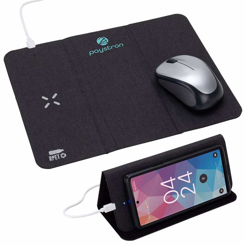Acadia RPET Mouse Pad with 15W Wireless Charger