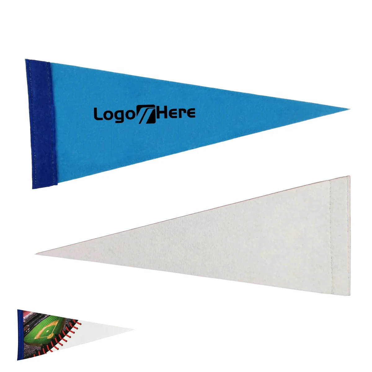 30" x 12" Full Color Single Side Felt Pennant 1