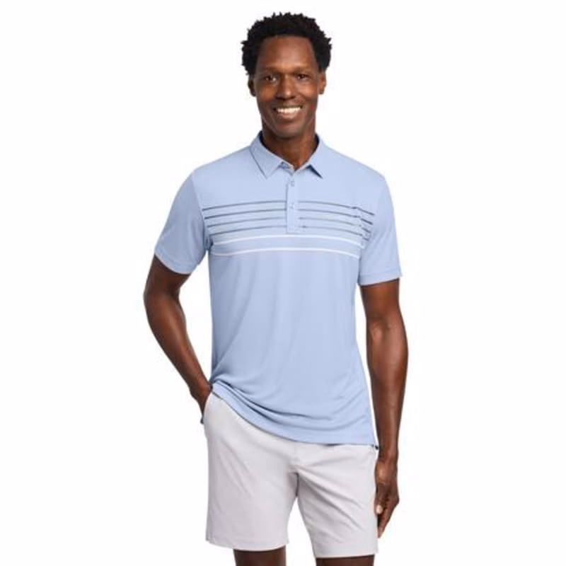 TravisMathew Coto Performance Chest Stripe Polo