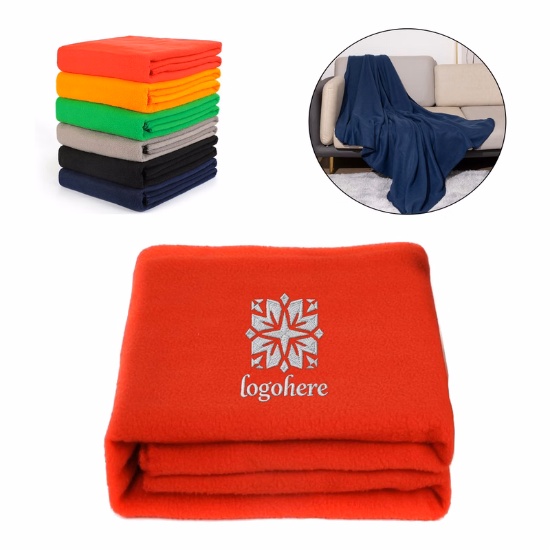 MOQ 20 Double Sided Flannel Fleece Blanket