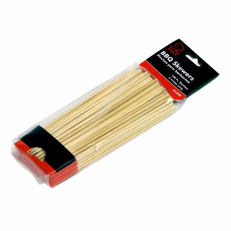Bamboo Barbeque Skewers - 100 Pack 6"