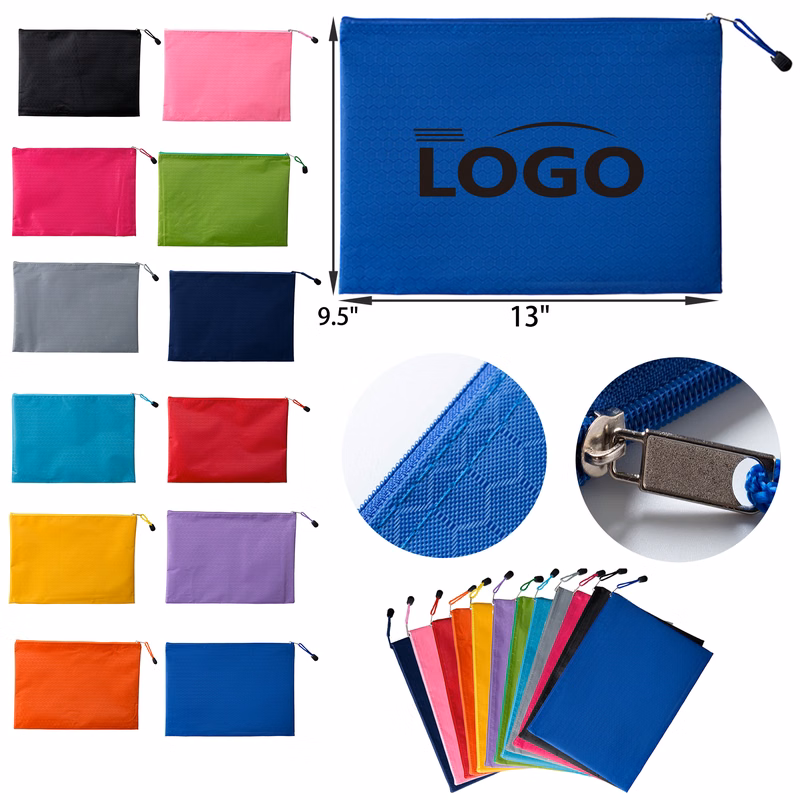 Durable A4 Oxford Zipper Folder Document Bag