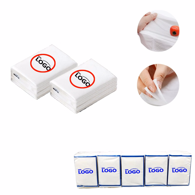 MOQ200  Mini Tissue Paper Napkins Advertising Factory"