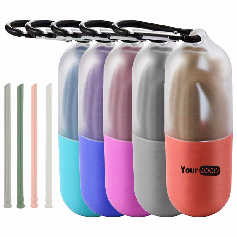 Silicone Sustainable Travel Straw Set