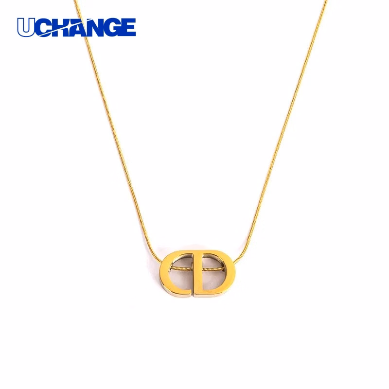 Gold Plated Stainless Steel Personalized Necklace for Gifts