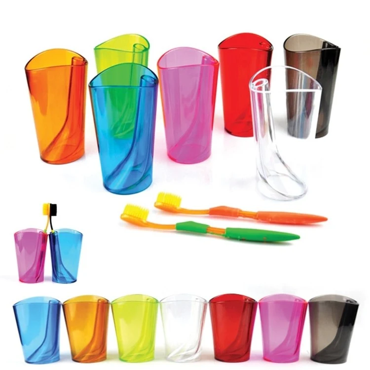 Promotional Dazzle Color Transparent Wash Gargle Cup 1