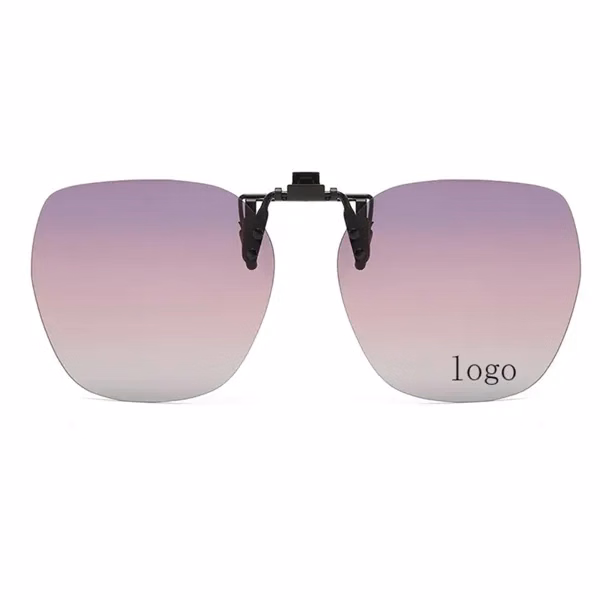 Custom UV400 Polarized Clip-On Sunglasses With Anti-Glare Lens — Eyewear Promo