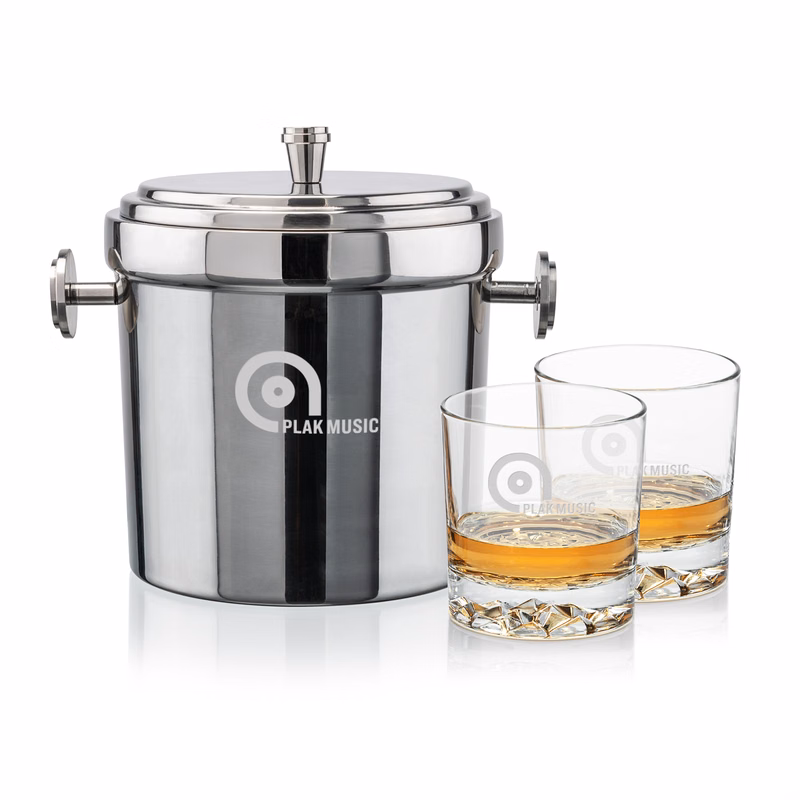 Milano Ice Bucket & Cassidy On-the-Rocks Set