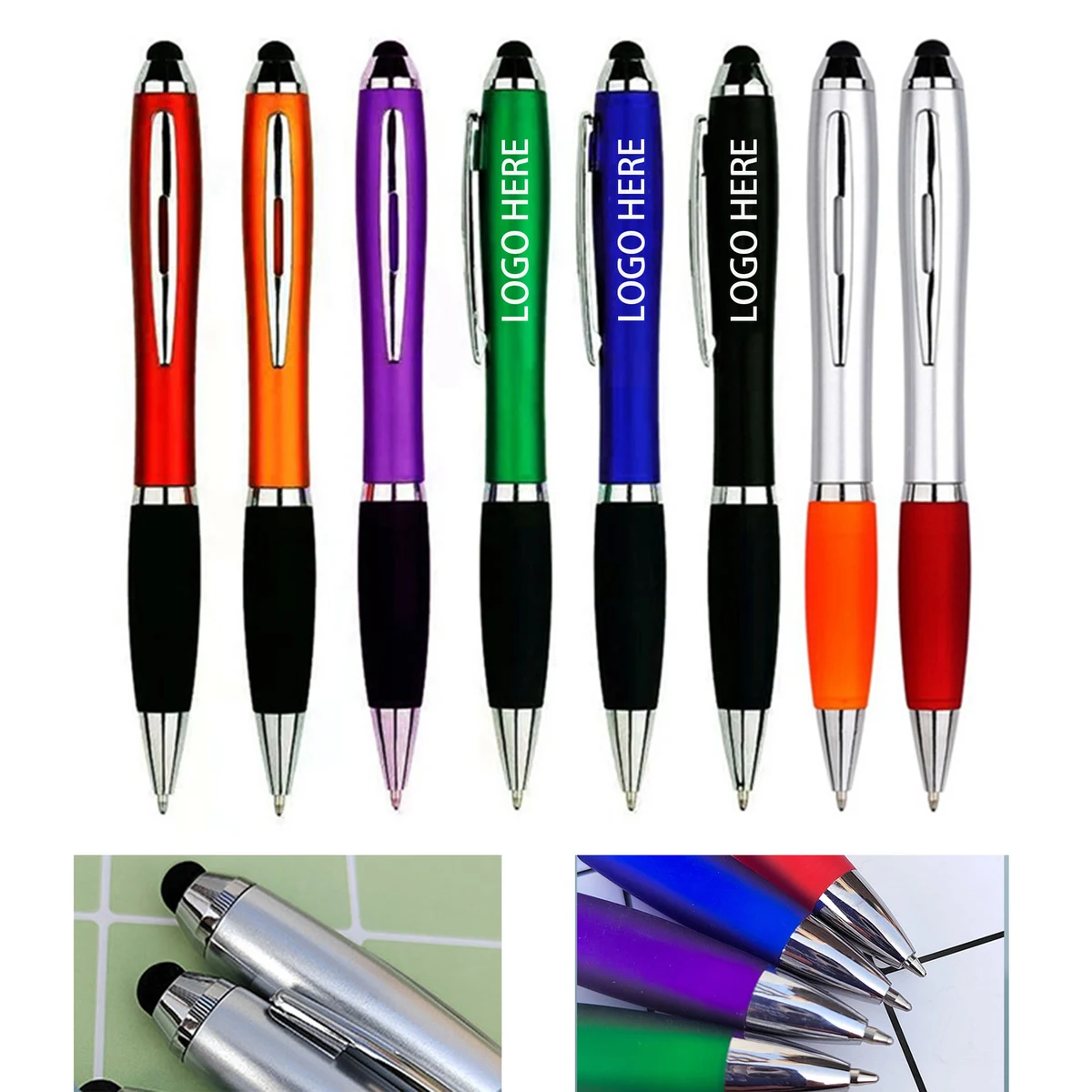 Custom Colorful Gourd-shape Touch Screen Twist Ballpoint Pen 1