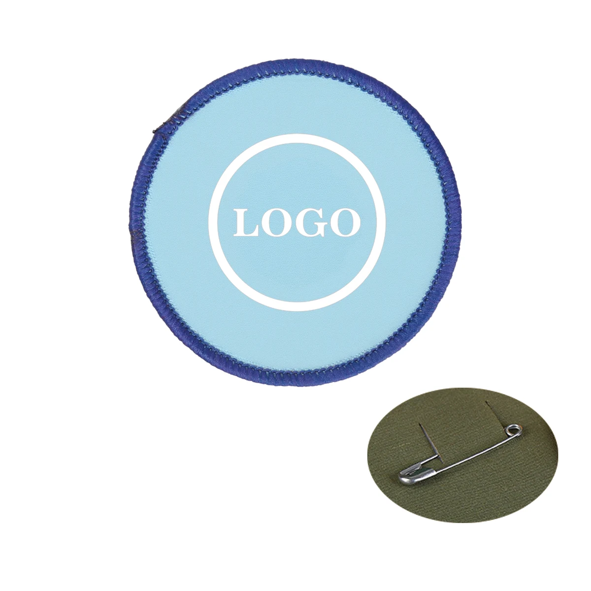 Customized Woven Label Round Badge Armband 1
