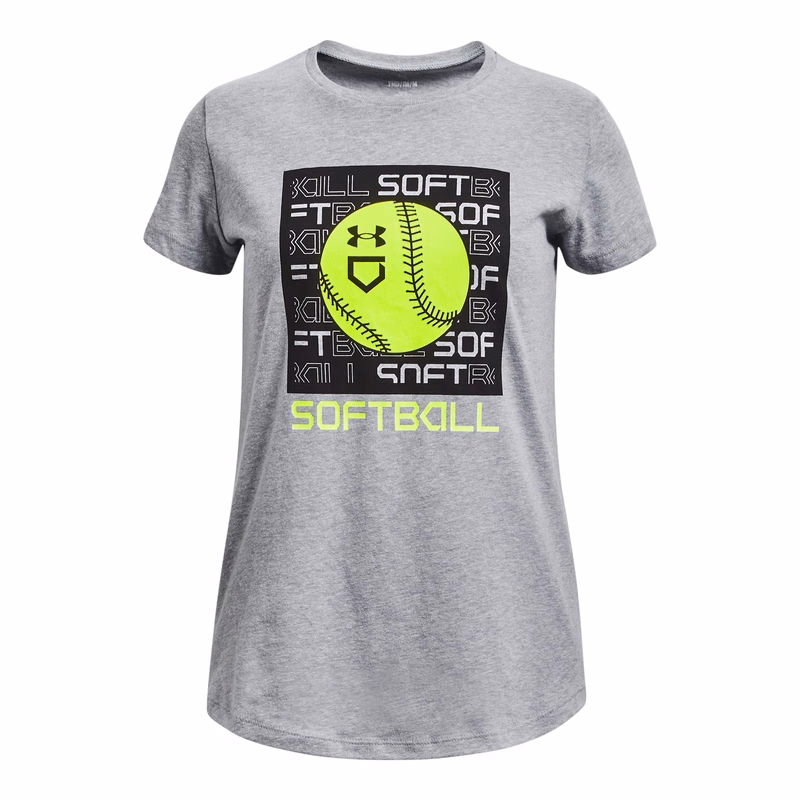 UA Multi Color Softball Girls' Short Sleeve