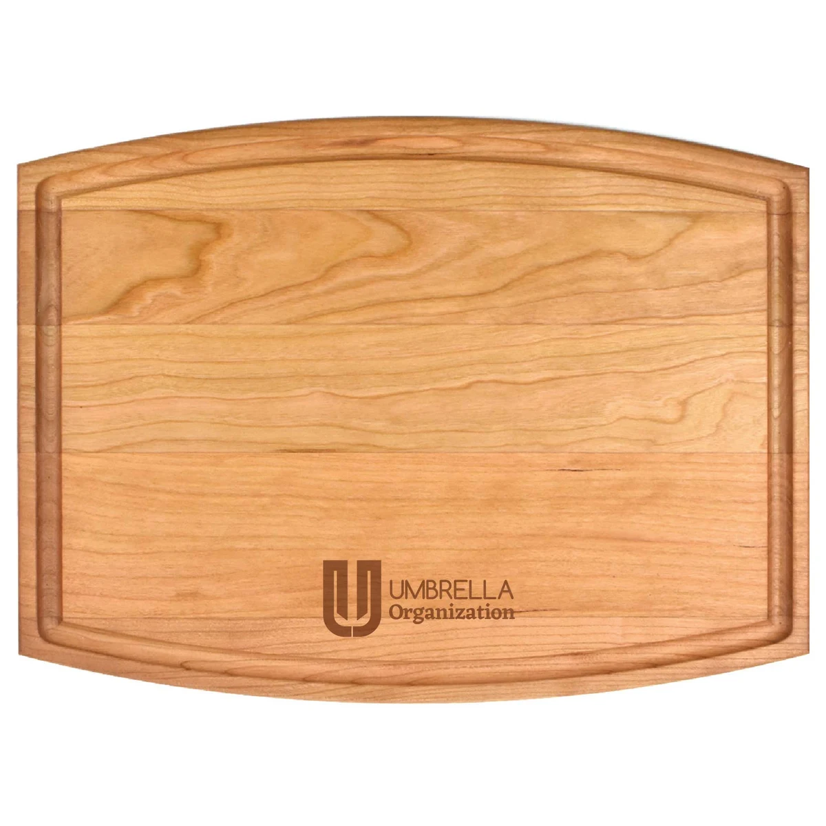 9" x 12" x 3/4" Cherry Cutting Board with Juice Groove 1