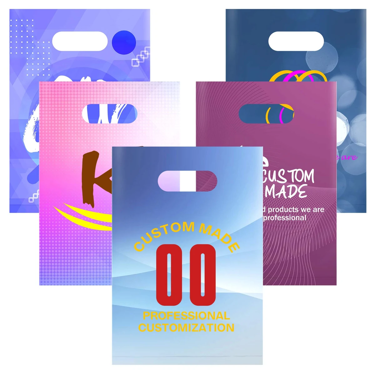 Full Color Die Cut Plastic Bag 1
