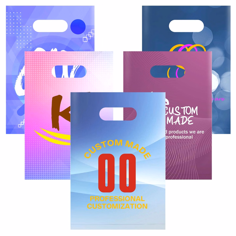 Full Color Die Cut Plastic Bag