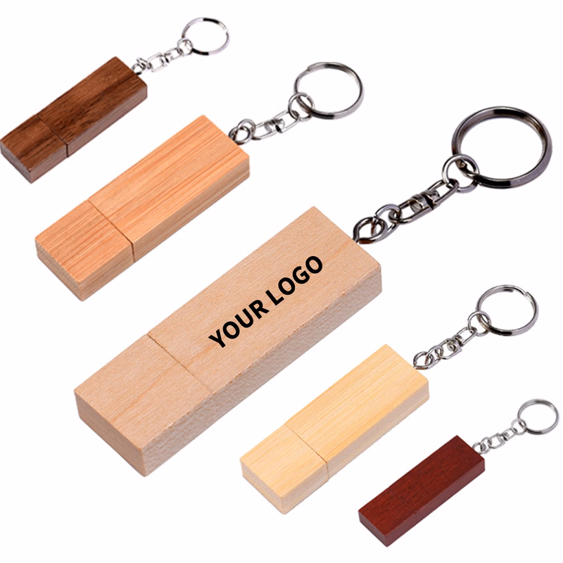 Bamboo USB Flash Drive 16GB 2.4" Length X 0.71" Width X 0.31" Height