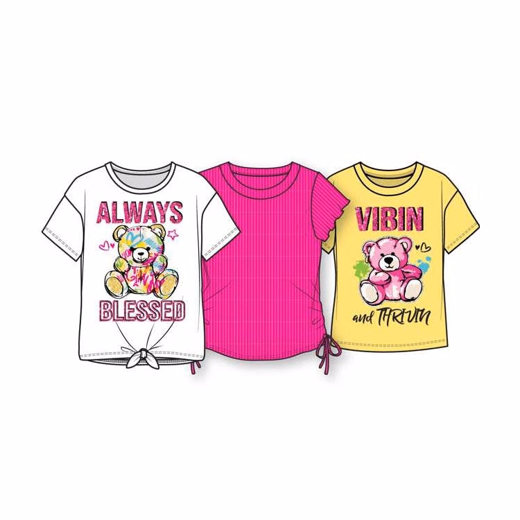 Girls' Fashion Tee 3-Pack - Assorted Size 4-6X