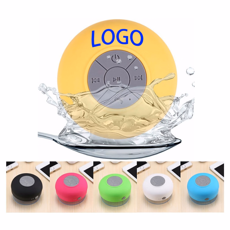 musical Bathroom Waterproof Bluetooth Speaker with Suction Cup