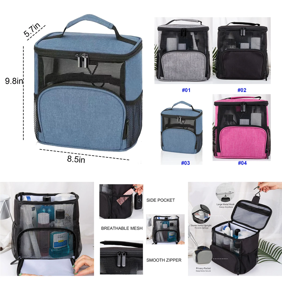 Shower Caddy Dorm, Shower Caddy Tote Bag 1