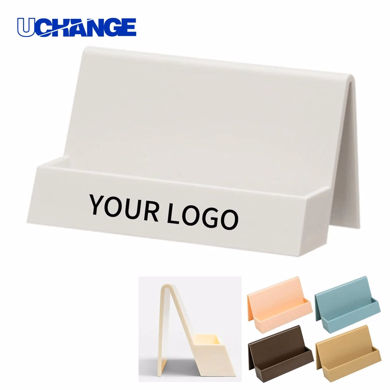 Clear Business Card Container Organizer for Desk