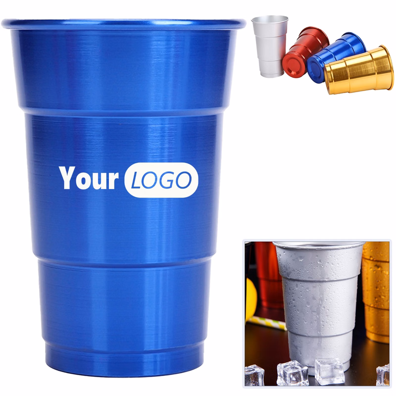 16oz Custom Aluminum Metal Cups