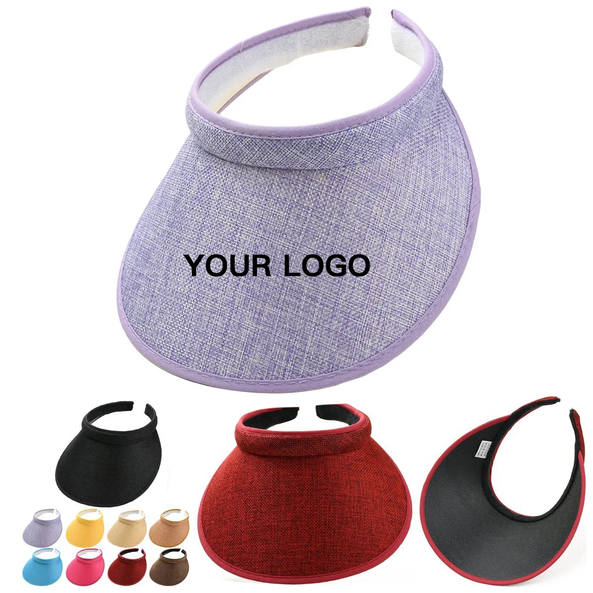 Linen Sun Visor With Wide Brim For Outdoor Use 1