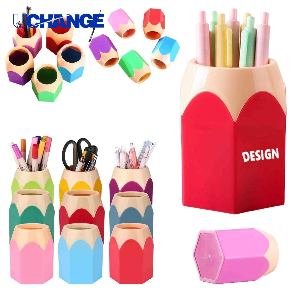 Plastic Pen Holder Pencil Storage Organizer 1