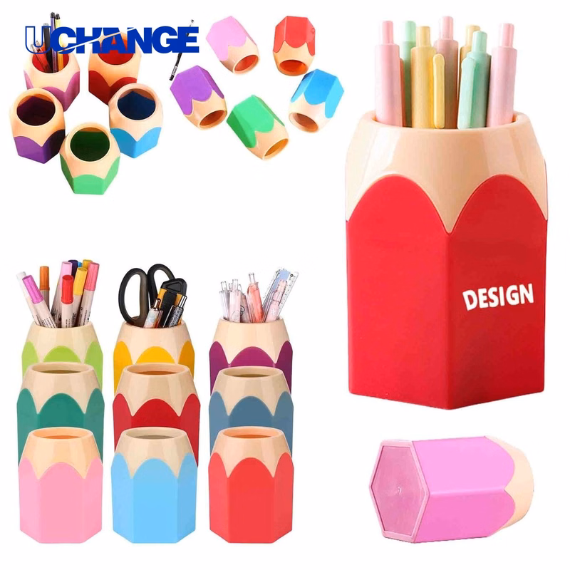 Plastic Pen Holder Pencil Storage Organizer