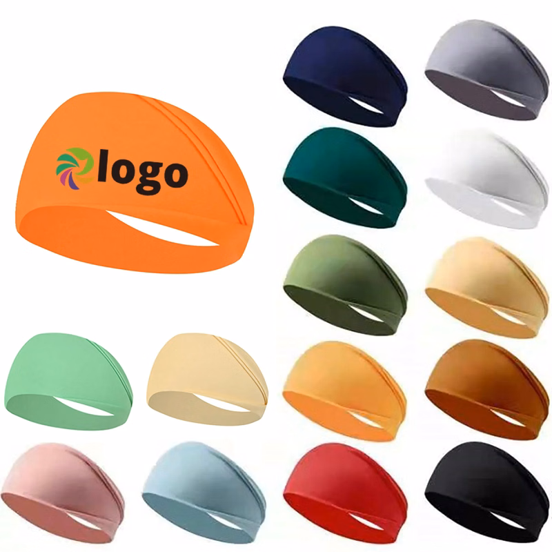 Pure Color Elastic Sports Workout Yoga Headbands Moq 50pcs