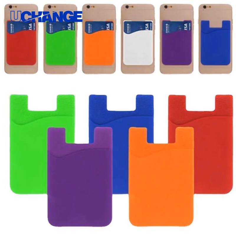 Silicone Smartphone Wallet Slim Card Holder for Daily Carry