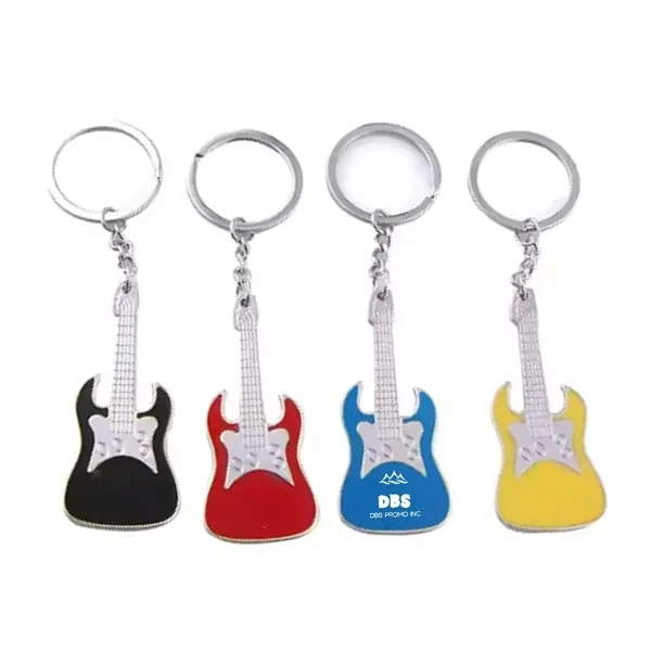 Guitar-Shaped Keychain 1