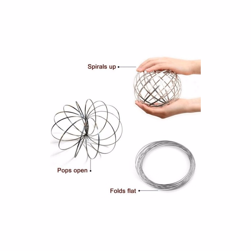 Flow Rings Kinetic Spring Toys - Assorted