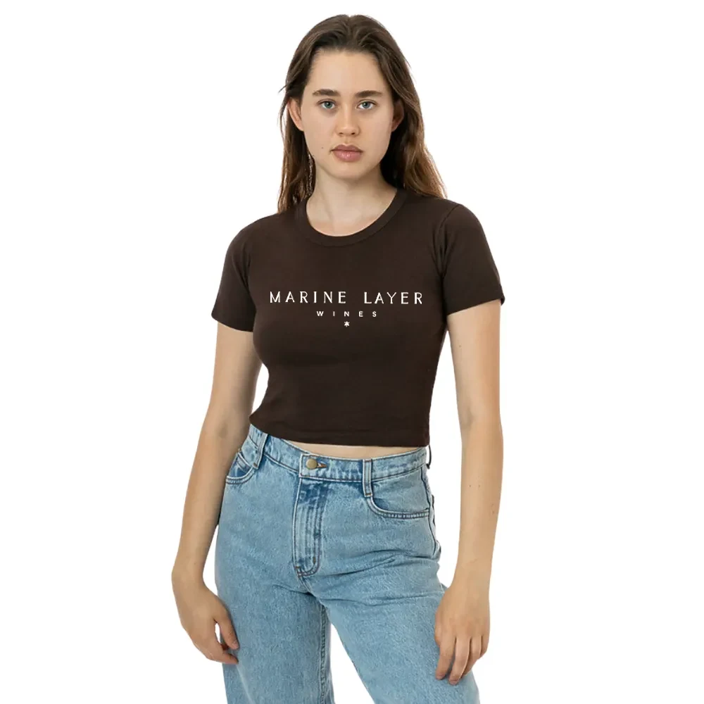 Baby Rib Short Sleeve Crop Tee 1