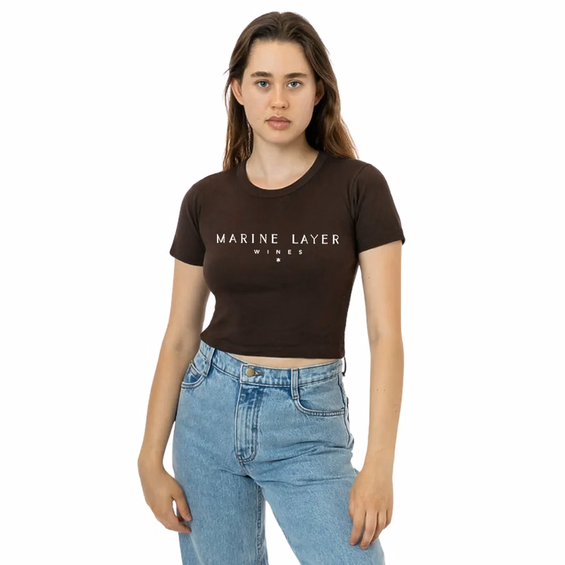 Baby Rib Short Sleeve Crop Tee