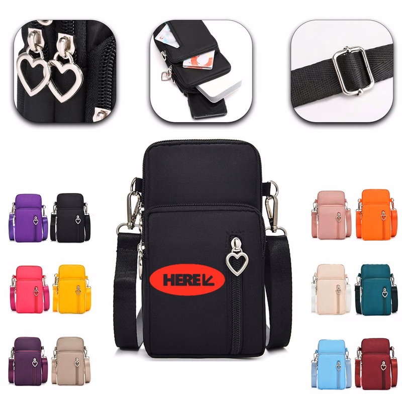 Lightweight Cellphone Pouch Adjustable Strap Travel Bag