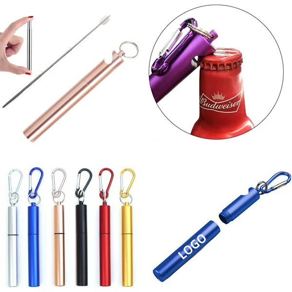 Stainless Steel Straw W/ Bottle Opener 1
