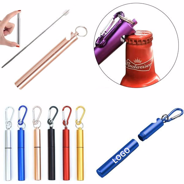 Stainless Steel Straw W/ Bottle Opener