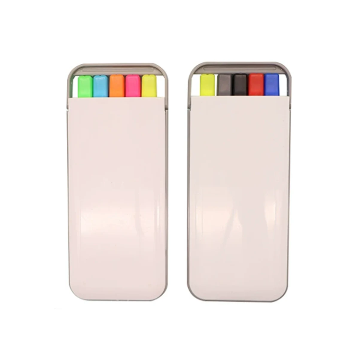 4,7"L X 1.6"W Rainbow Pen Pencil & Highlighter Set 1