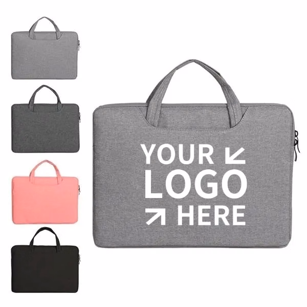 Laptop Sleeve w/ Handle & Two Zippered Compartments